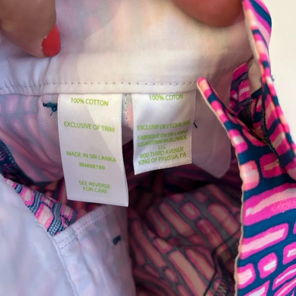 ! Lilly Pulitzer The Callahan Shorts 5” Mandevilla Pink Slathouse Stripe… - Picture 5 of 6